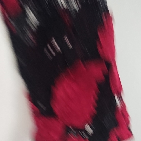 Express Red and Black Lace Floral Bodysuit - Picture 4 of 15